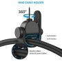 [Pro Version] KIWI design VR Cable Management, 6 Packs Retractable Ceiling Pulley System for HTC Vive/HTC Vive Pro/Oculus Rift S/PS VR/Microsoft MR/Samsung Odyssey VR Accessories (Black)