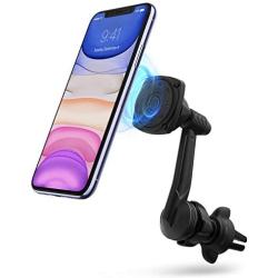Ringke Power Clip Wing Magnetic Car Mount Phone Holder Premium Air Vent Cradle 360° Rotation Long Reach Neck Cell Phone Automobile Cradles for Universal Smartphone