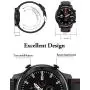 Smart Watch, Popglory Smartwatch HR, Touchscreen 1.3&quot Fitness Watch with Blood Pressure Monitor, IP68 Waterproof Fitness Watch, 15 Days Battery Life Compatible with Android Phones and iPhone
