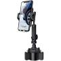 Car Cup Holder Phone Mount - Cell Phone Cupholder Cradle with Extendable and Adjustable Arm, Compatible with iPhone 11 Pro Xs Max XR X 8 7 6 Plus, 4-6.5 Smart Phones