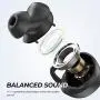 SOUNDPEATS TrueShift2 Wireless Earbuds with 3000mAh Charging Case, IPX7 Waterproof Bluetooth Headphones, Touch Control, 100H Playtime, Sports Earphones with Ear Fins, Input (USB C)/Output Charging