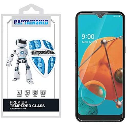 (2 Pack) CaptainShld for LG K51 Tempered Glass Screen Protector, Anti Scratch, 9H Hardness, Bubble Free