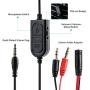 Rehomy 3.5mm Wired Gaming Headset, Over-Ear Surround Stereo Headphone with Noise Cancelling Mic, Compatible with PC, PS4, Mac