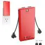 Chargii - Power Bank - All-in-One Portable Charger - Cell Phone Battery Backup - Built-in Wall Plug AC Adapter - 2 USB Ports - 5000 mAH