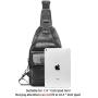 Mens Sling Bag Genuine Leather Chest Shoulder Backpack Cross Body Purse for Men And Women