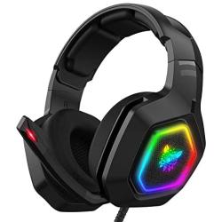 RGB LED Gaming Headset PS4 Headset Gamer Headset for Xbox one Headset Gaming Headphone with Surround Sound Noise Canceling Microphone