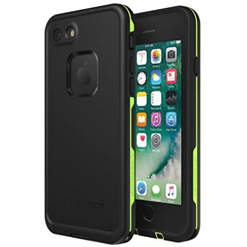 Lifeproof FRē Series Waterproof Case for Iphone 8 & 7 - Retail Packaging - Night Lite (Black/Lime)
