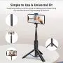 ATUMTEK Bluetooth Selfie Stick Tripod, Mini Extendable 3 in 1 Aluminum Selfie Stick with Wireless Remote and Tripod Stand 360° Rotation for iPhone 11/11 Pro/XS Max/XS/XR/X/8/7, Samsung and Smartphone ATUMTEK Bluetooth Selfie Stick Tripod, Mini Extendable 3 in 1 Aluminum Selfie Stick with Wireless Remote and Tripod Stand 360° Rotation for iPhone 11/11 Pro/XS Max/XS/XR/X/8/7, Samsung and Smartphone