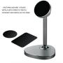 Sakula Magnetic Mount Tabletop Holder, Cell Phone Desk Stands 360 Rotation Hands Free Magnetic Phone Stand Silver