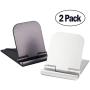 Cell Phone Stand, 2Pack Cellphone Holder for Desk Lightweight Portable Foldable Tablet Stands Desktop Dock Cradle for iPhone Android Smartphone iPad Office Supplies Accessories Gray Silver