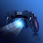 XuBa H5 Hand Grip Mobile Phone Gamepad Retractable Cooling Fan Joystick Controller Battery Holder Hollow Trigger H5 Fan with Battery