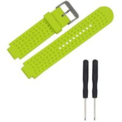 Replacement Band Compatible with Garmin Forerunner 25 GPS Running Watch Wristband Fitness Tracker for Smarwatch(Mans Strap) (Lime)