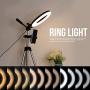 Eastbuy LED Ring Light Kit - 5.7 Inch Adjustable Ring Light Fill Light with Tripod Mobile Phone Stand Holder