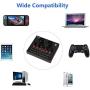 Professional Audio Stereo Headphone Amplifier for Live Streaming, Voice Changer Sound Card with Multiple Sound Effects, Audio Mixer for Music Recording ，Broadcast on Cell Phone Computer Laptop Tablet
