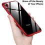 TORRAS Crystal Clear iPhone XR Cases, [10X Anti-Yellowing] [Ultra Thin Slim Fit] Soft Silicone TPU Protective Cover Case for iPhone XR, Red