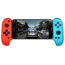 Aoile Wireless Bluetooth Game Controller Telescopic Gamepad Joystick for Samsung Xiaomi Huawei Android Phone PC Red Blue