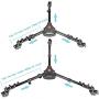 Neewer Photography Professional Heavy Duty Tripod Dolly with Rubber Wheels and Adjustable Leg Mounts for Canon Nikon Sony DSLR Cameras Camcorder Photo Video Lighting