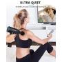 Massage Gun, HOSLAFON Deep Tissue Massage Gun with 6 Speeds & 5 Heads, Super Quiet Percussion Massager Sports Drill, Handheld Electric Body Massager for Relieving Muscle Pain, Soreness, and Stiffness