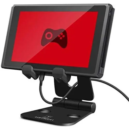 Lamicall Multi-Angle Tablet Stand, Playstand for Switch, Phone Holder Dock for Desk, Foldable, Adjustable, Compatible with iPad Mini Pro Air, iPhone Xs Max XR X 8 7 6S 6 Plus etc, 4-10 Lamicall Multi-Angle Tablet Stand, Playstand for Switch, Phone Holder Dock for Desk, Foldable, Adjustable, Compatible with iPad Mini Pro Air, iPhone Xs Max XR X 8 7 6S 6 Plus etc, 4-10