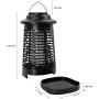 TOMPOL Bug Zapper for Outdoor and Indoor, Waterproof Insect Fly Pest Attractant Trap, 4200V Powered Electric Mosquito Zappers Killer for Backyard, Patio (Black)