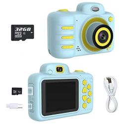 Kids Camera，Camera for Kids Shockproof Rechargeable HD Video Photo Camera for Kids Age 3-10, Kids Digital Video Camera，Children Cameras 8.0 MP Video Camera, Recording,with 32GB SD Card Gift for Child