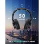 Mpow H18 Active Noise Cancelling Headphones, Foldable Bluetooth Headphones with Microphone, Over Ear Headphones with Hi-Fi Deep Bass, 50 Hours Play Wireless Headset for Travel/Work/Cell Phone
