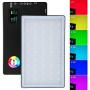 RGB Video Light Panel 360° Full Color LED Light Portable On Camera Light 3200K-7500K CRI>96+, 9 Lighting Effect Modes