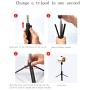 Without Battery It Tripod Selfie Stick Does not disassemble All-in-one Mobile Phone Horizontal and Vertical Shooting Universal Bluetooth Selfie Beauty Shot Artifact (Black)