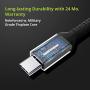 BrexLink USB C Fast Charging Cable(3A), USB C to USB A Charger (6.6ft/2 Pack), Nylon Braided Fast Charging Cord for Samsung Galaxy S10 S9 S8 Note 9, Pixel, LG V30 G6, Nintendo Switch(Red)