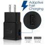 USB Type C Charger Cable and Adaptive Fast Charging Wall Charger Adapter Kit Compatible with Samsung Galaxy S10/S10+ S10e /S9/S9+/S8/S8+ Plus Note 8/Note 9 & Other Smartphones