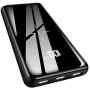 Wireless Portable Charger Power Bank 25000mAh - High Capacity with LCD Digital Display,3 USB Output & Dual Input External Battery Pack Compatible with Smart Phones,Android Phone,Tablet and More