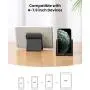 UGREEN Cell Phone Stand Holder Mobile Phone Dock Compatible for iPhone 11 Pro Max SE XS XR 8 Plus 6 7 5, Samsung Galaxy S20 S10 S9 S8 S7 S6 Android Smartphone Holder Desk Adjustable Foldable (Black)