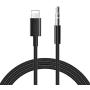 [Apple MFi Certified] iPhone to 3.5mm Car AUX Cable, [3.3FT/1M] Lightning to 3.5mm Audio Stereo Cord Compatible for iPhone 11/11 Pro/XS/XR/X 8 7, iPad, iPod to Home Stereo, Speaker, Headphone (Black)