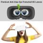 DESTEK V5 VR Headset, 110°FOV Anti-Blue Light Eye Protected HD Virtual Reality Headset w/Bluetooth Controller for iPhone 11/Pro/X/XR/Max,for Samsung S20/Note 10/9/Plus,Phones w/5.5-6.8in Screen White