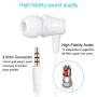 Earbuds, Amoner in Ear Headphones Wired Waterproof Sports Earphones, Stereo Sound Headphones Headsets with Built-in Mic for Phone 6/6s Plus/5s/SE, Galaxy, Android Smartphones, Tablets