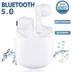 Wireless Earbuds Headphones Bluetooth Earbud 5.0 Ear Buds with Mic Smart Noise Reduction (Fast Charging Case) Pop-Up Auto Pairing Wireless Headphones Earbuds iPhone/Android/Airpods in Ear Earbud