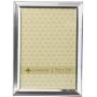 Lawrence Frames Brushed Silver Plated 5 by 7 Metal Picture Frame