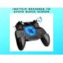 Mobile Game Triggers-Mobile Game Controller with 4000mah Power Bank&Blue Light Cooling Fan for Fortnite PUBG - L1R1 Mobile Game Joystick Gamepad Grip for 4-6.5" Android and iOS