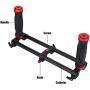 Diyeeni Dual Handle Gimbal Grip, Gimbal Extended Handlebar Kit Handheld Stabilizer Compatible with Most Stabilizers and Cameras.