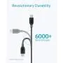 USB Type C Cable, Anker [3-Pack 6ft] Powerline+ USB-C to USB-A, Double-Braided Nylon Fast Charging Cable, for Samsung Galaxy S10/ S9 / S9+ / S8 / S8+ and More[Gray]