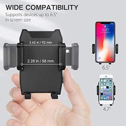 Car Phone Mount Air Vent Cell Phone Holder for Car Compatible with iPhone 11 Pro Max XR Xs Max Xs X 8 7 6 Plus Samsung Galaxy 10 S10+ S9 S8 LG Google Nexus Nokia Sony and More (Black)
