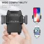 Car Phone Mount Air Vent Cell Phone Holder for Car Compatible with iPhone 11 Pro Max XR Xs Max Xs X 8 7 6 Plus Samsung Galaxy 10 S10+ S9 S8 LG Google Nexus Nokia Sony and More (Black)