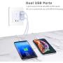 QC 3.0 Fast Wall Charger, Pofesun 4Pack 30W Rapid Charge 3.0 Adaptive Fast Charging USB Wall Charger Adapter Compatible for Samsung Galaxy S10 S9 S8 Plus S7 S6 Edge Note 8 9 10,iPhone,LG,Tablet-White