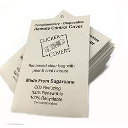 Clicker Covers - Remote Control Cover Bags for Hotels Airbnb and VRBOs - 25 Individually Wrapped Units