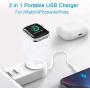 iWatch Charger Compatible with iPhone Charger,2 in 1 Portable Wireless Adjustable Magnetic USB Watch Charger Compatible for Apple Watch Series 5/4/3/2/1 & iPhone 11/11 Pro/XR/XS/XS Max/X/8/Airpods