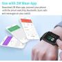 Sazooy Smart Watch, Fitness Trackers Touch Screen Smartwatch Fitness Watch with Camera Pedometer Sleep Monitor Music Player SIM SD Card Slot Compatible iOS iPhone Android Phones Men Women (Black)