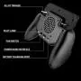 3 in 1 Mobile Gaming PUBG Trigger Controller Gamepad Shooter Trigger with Cooling Fan&2000mah Power Bank for Smartphone