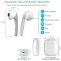 Bluetooth 5.0 Wireless Earbuds, Wireless Bluetooth Headphones with Deep Bass HiFi Stereo Sound, Built-in Mic Earphones with Portable Charging Case for iOS and Android