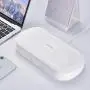UV Cell Phone Sanitizer, Xoomz Smart Phone Cleaner Wireless Charger Aromatherapy Function Disinfector for All Phones Jewelry Watches - White UV Cell Phone Sanitizer, Xoomz Smart Phone Cleaner Wireless Charger Aromatherapy Function Disinfector for All Phones Jewelry Watches - White