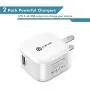 Mini Travel USB Charger, 12W 2-Pack Cell Phone Charger Adapter w/Foldable Plug for iPhone11 Pro/X/XR /8/7 /6/ Plus, iPad Pro/Air 2 /Mini 3/ Mini 4, Galaxy S7/ S6 /S6 Edge/Edge+, Note 5 and More